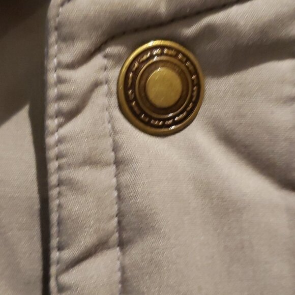 Vintage North Country Eaton Winter Coat Men's Beige Taupe  Size Large Milit - Picture 6 of 11